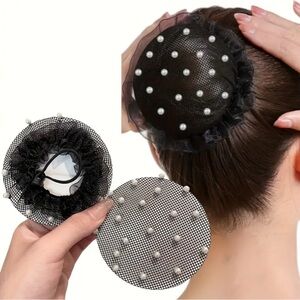 NEW🌹2 Elegant Invisible Bun Maker with Faux Pearls